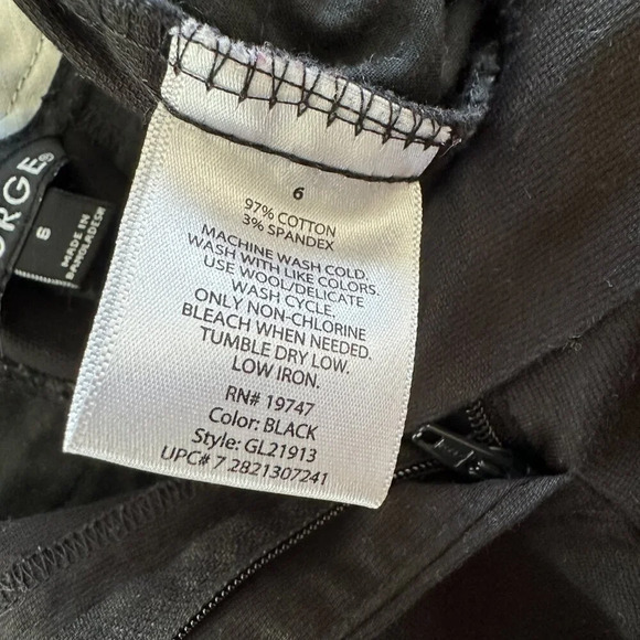 George‎ Women's London Fit Black Shorts Size 6 - Picture 5 of 6